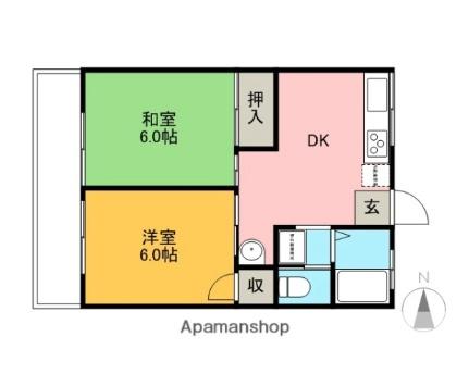 エルデハイム 101｜埼玉県さいたま市見沼区大字南中野(賃貸アパート2DK・1階・41.03㎡)の写真 その2