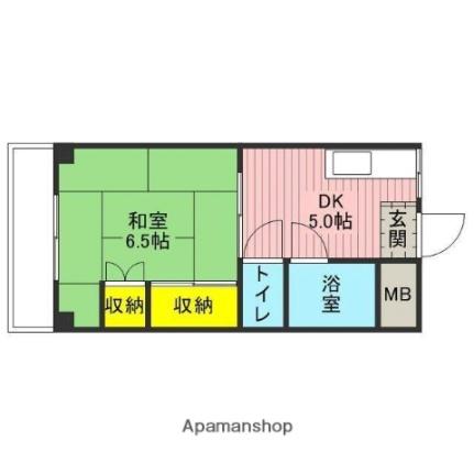 日和コーポ 205｜埼玉県蕨市北町１丁目(賃貸マンション1DK・2階・27.64㎡)の写真 その2