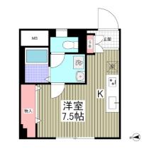 メゾンリリー 402 ｜ 埼玉県さいたま市北区宮原町２丁目（賃貸マンション1R・4階・21.60㎡） その2