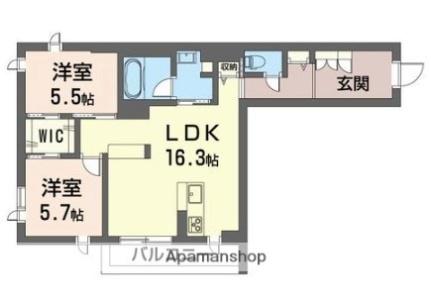 プラチナバレー 106｜埼玉県さいたま市西区宮前町(賃貸アパート2LDK・1階・68.03㎡)の写真 その2