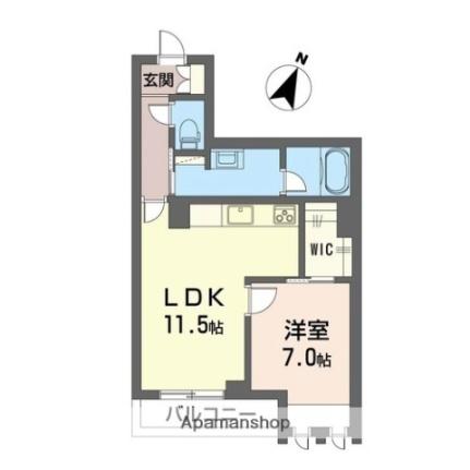 ラピス　ラズリ 203 ｜ 埼玉県さいたま市北区大成町４丁目（賃貸マンション1LDK・2階・50.63㎡） その2