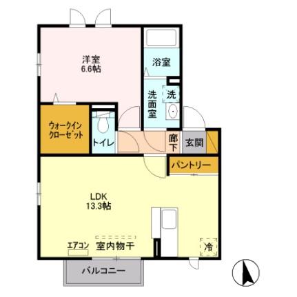 埼玉県白岡市千駄野(賃貸アパート1LDK・2階・47.94㎡)の写真 その2