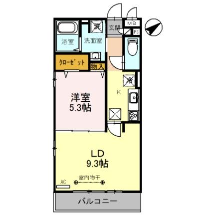 埼玉県春日部市粕壁東２丁目(賃貸アパート2K・3階・41.95㎡)の写真 その2