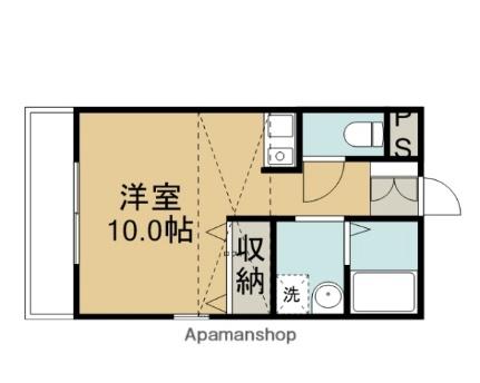 埼玉県川越市的場北１丁目（賃貸マンション1R・1階・25.00㎡） その2