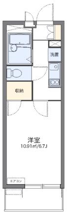 レオパレスアレグリーア 105｜埼玉県坂戸市泉町３丁目(賃貸マンション1K・1階・20.81㎡)の写真 その2