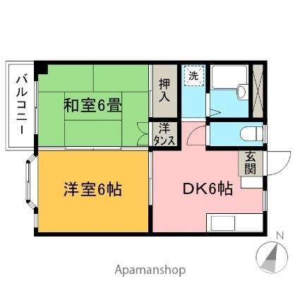 埼玉県入間市扇町屋３丁目(賃貸マンション2DK・1階・39.60㎡)の写真 その2