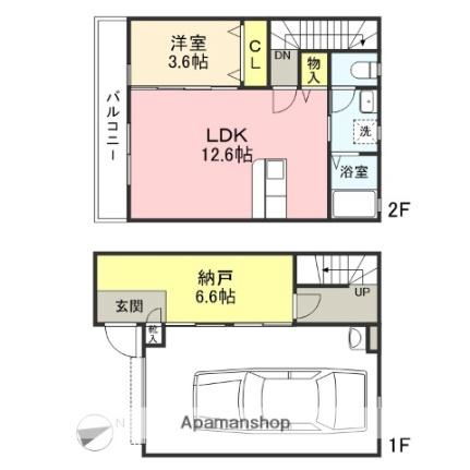 ＭＯＲＩＳＡＫＡ　ＢＡＳＥ1号棟 ｜埼玉県入間市牛沢町(賃貸アパート1SLDK・1階・79.48㎡)の写真 その2