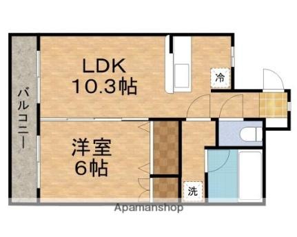 コーポワタリ 102｜千葉県市川市南八幡３丁目(賃貸マンション1LDK・1階・38.14㎡)の写真 その2