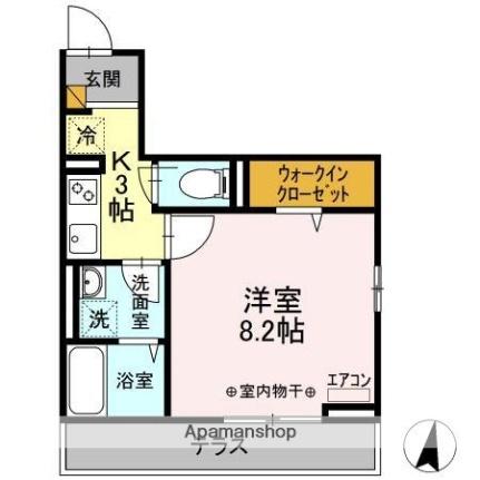 フルーム  ｜ 千葉県八千代市勝田台１丁目（賃貸アパート1K・2階・27.66㎡） その2