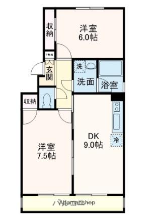 千葉県浦安市東野２丁目(賃貸アパート2DK・2階・50.10㎡)の写真 その2