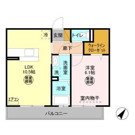 千葉県木更津市請西南４丁目(賃貸アパート1LDK・2階・40.04㎡)の写真 その2