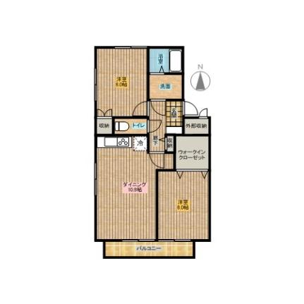 クリエール 102｜千葉県木更津市清見台南２丁目(賃貸アパート2LDK・1階・54.81㎡)の写真 その2