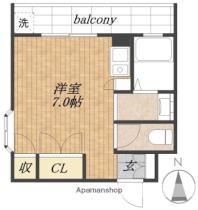 東京都大田区羽田５丁目（賃貸マンション1R・3階・24.30㎡） その2