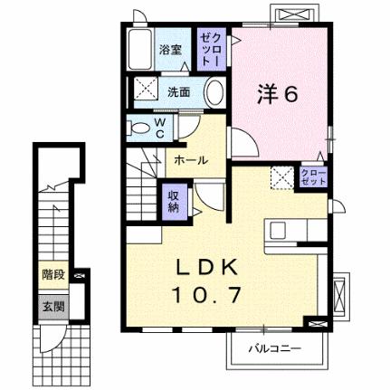 マグノリア 207｜東京都世田谷区喜多見４丁目(賃貸アパート1LDK・2階・46.09㎡)の写真 その2