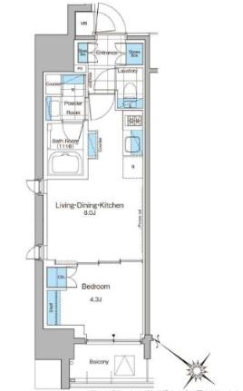 ルフォンプログレ西大井プレミア 1301｜東京都品川区西大井１丁目(賃貸マンション1LDK・13階・30.52㎡)の写真 その2