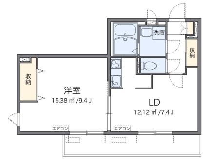 レオネクストサンドリーム 101｜東京都大田区西蒲田６丁目(賃貸マンション1LDK・1階・43.17㎡)の写真 その2