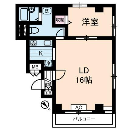 服部ビル 0401｜東京都中央区京橋２丁目(賃貸マンション1LDK・4階・50.80㎡)の写真 その2