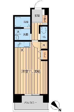 六本木ライズハウス 0203｜東京都港区六本木３丁目(賃貸マンション1R・2階・29.92㎡)の写真 その2