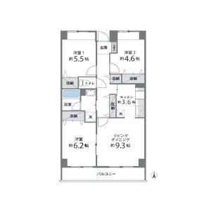 目黒本町マンション 109｜東京都目黒区目黒本町４丁目(賃貸マンション3LDK・1階・68.48㎡)の写真 その2