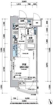 レジディア蒲田Ｖ 0706｜東京都大田区南蒲田２丁目(賃貸マンション1K・7階・20.00㎡)の写真 その2