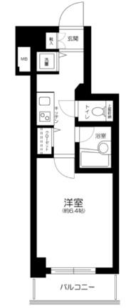 パレステュディオ白金高輪 303｜東京都港区三田５丁目(賃貸マンション1K・3階・21.87㎡)の写真 その2