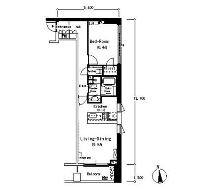 フロンティアレジデンス南麻布 601｜東京都港区南麻布３丁目(賃貸マンション1LDK・6階・49.92㎡)の写真 その2