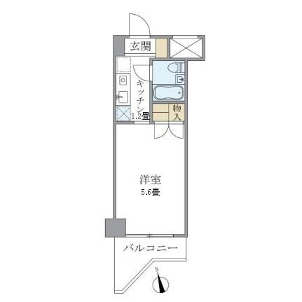 スカイプラザＩＩＩ 1003｜東京都大田区萩中３丁目(賃貸マンション1K・10階・19.71㎡)の写真 その2