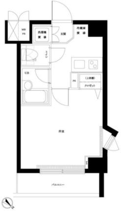 ルーブル都立大学参番館 401｜東京都目黒区平町１丁目(賃貸マンション1K・4階・21.65㎡)の写真 その2