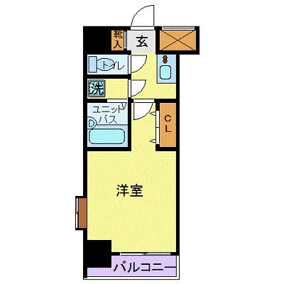 スカイコート浜松町 601号室｜東京都港区芝浦１丁目(賃貸マンション1K・6階・20.16㎡)の写真 その2