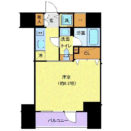 東京都品川区南大井３丁目(賃貸マンション1K・5階・20.50㎡)の写真 その2