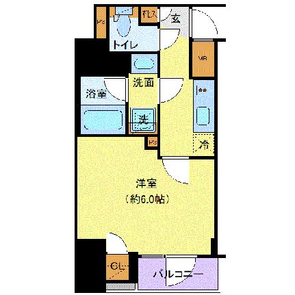 東京都品川区南大井３丁目(賃貸マンション1K・7階・22.37㎡)の写真 その2