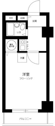 飯倉ヒルズ 303｜東京都港区麻布台３丁目(賃貸マンション1K・3階・22.36㎡)の写真 その2