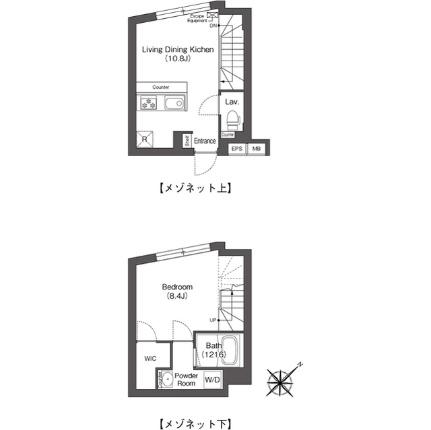 ディームス大井町フォレスト 412｜東京都品川区東大井３丁目(賃貸マンション1LDK・2階・44.74㎡)の写真 その2