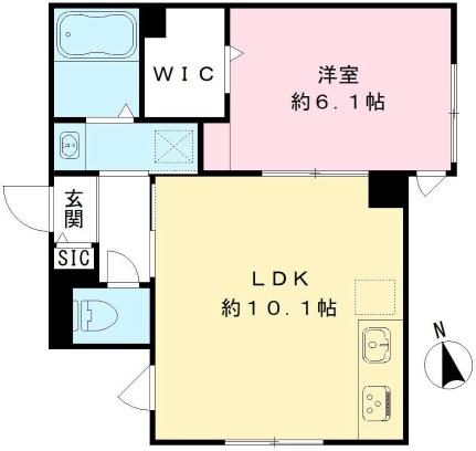 メゾンドアルグ 101号室｜東京都大田区大森中３丁目(賃貸アパート1LDK・1階・38.34㎡)の写真 その2