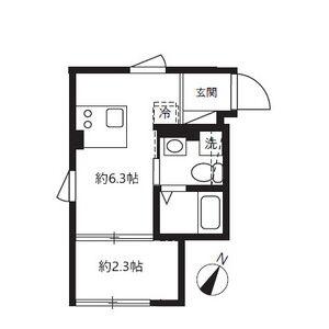 アピチェ田園調布 0205｜東京都大田区田園調布南(賃貸マンション1DK・2階・18.50㎡)の写真 その2