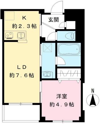 北品川テラス 303号室｜東京都品川区北品川３丁目(賃貸マンション1LDK・3階・36.29㎡)の写真 その2