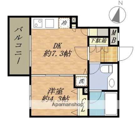 東京都江戸川区本一色３丁目(賃貸マンション1DK・1階・30.04㎡)の写真 その2