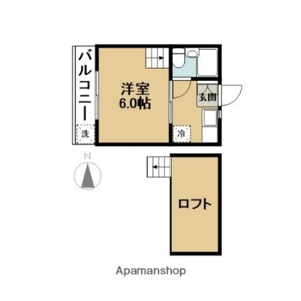 第11ミツミハイツ 110｜東京都江戸川区東葛西４丁目(賃貸アパート1K・1階・23.18㎡)の写真 その2