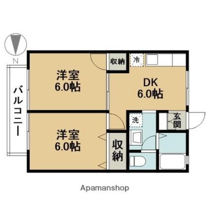 プルミエII 203｜東京都江戸川区東葛西２丁目(賃貸アパート2DK・2階・38.88㎡)の写真 その2