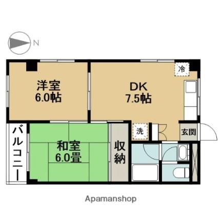 グリーンシャルム 301｜東京都江戸川区南葛西２丁目(賃貸マンション2DK・3階・42.93㎡)の写真 その2