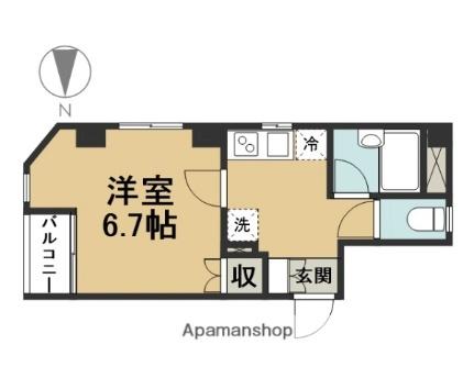 東京都江戸川区東葛西５丁目(賃貸マンション1K・2階・21.41㎡)の写真 その2