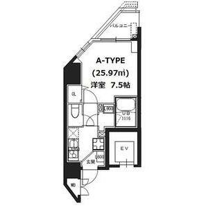 ＳーＲＥＳＩＤＥＮＣＥ蔵前 701｜東京都台東区蔵前３丁目(賃貸マンション1K・7階・25.97㎡)の写真 その2