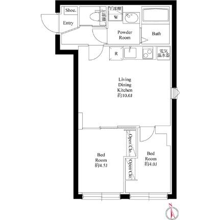 ＣＡＳＡ　ＰＩＡＺＺＡ　上野松が谷 0401｜東京都台東区松が谷２丁目(賃貸マンション2LDK・4階・40.36㎡)の写真 その2