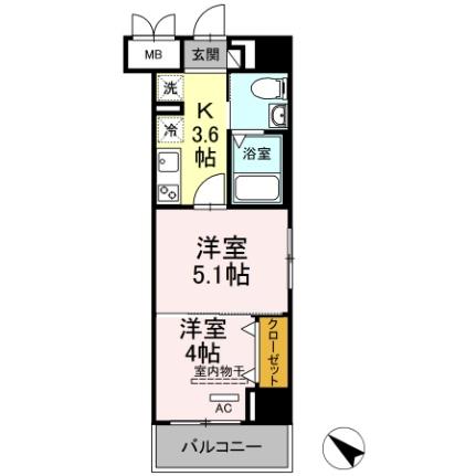 エンドレスタワー 1001｜東京都日野市多摩平２丁目(賃貸マンション2K・10階・29.90㎡)の写真 その2