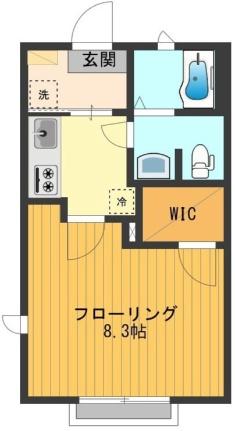 サンハイツ 101号室 ｜ 東京都日野市程久保２丁目（賃貸アパート1K・1階・28.00㎡） その2