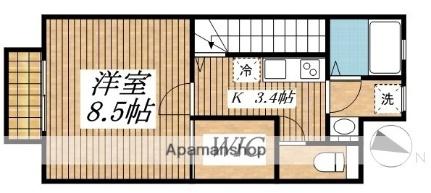 東京都小平市大沼町２丁目（賃貸アパート1K・2階・32.74㎡） その2