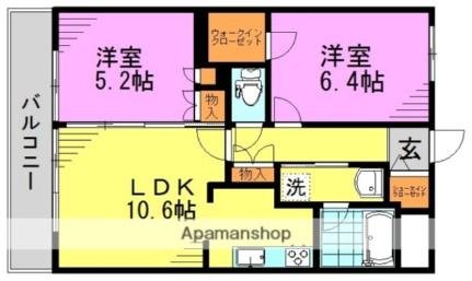 東京都杉並区高円寺南５丁目(賃貸マンション2LDK・1階・52.71㎡)の写真 その2