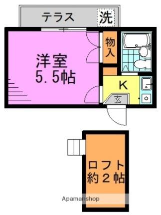 東京都中野区本町６丁目(賃貸アパート1K・1階・14.00㎡)の写真 その2