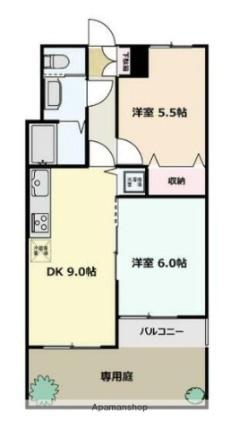 狛江第2コーポラス 119 ｜ 東京都狛江市岩戸北３丁目（賃貸マンション2DK・1階・45.36㎡） その2