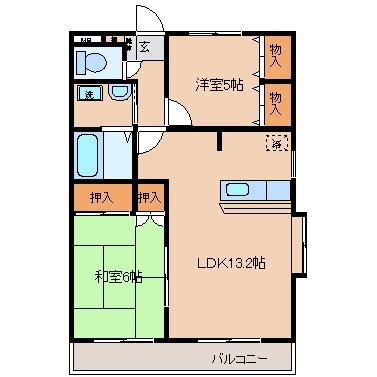 サンフィールドマンション ｜東京都日野市万願寺２丁目(賃貸マンション2LDK・1階・55.80㎡)の写真 その2